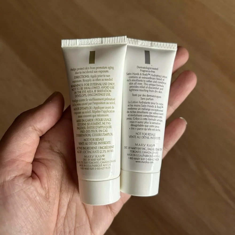 Mary Kay Satin Hands & Body (Hand Cream & Hydrating Lotion)